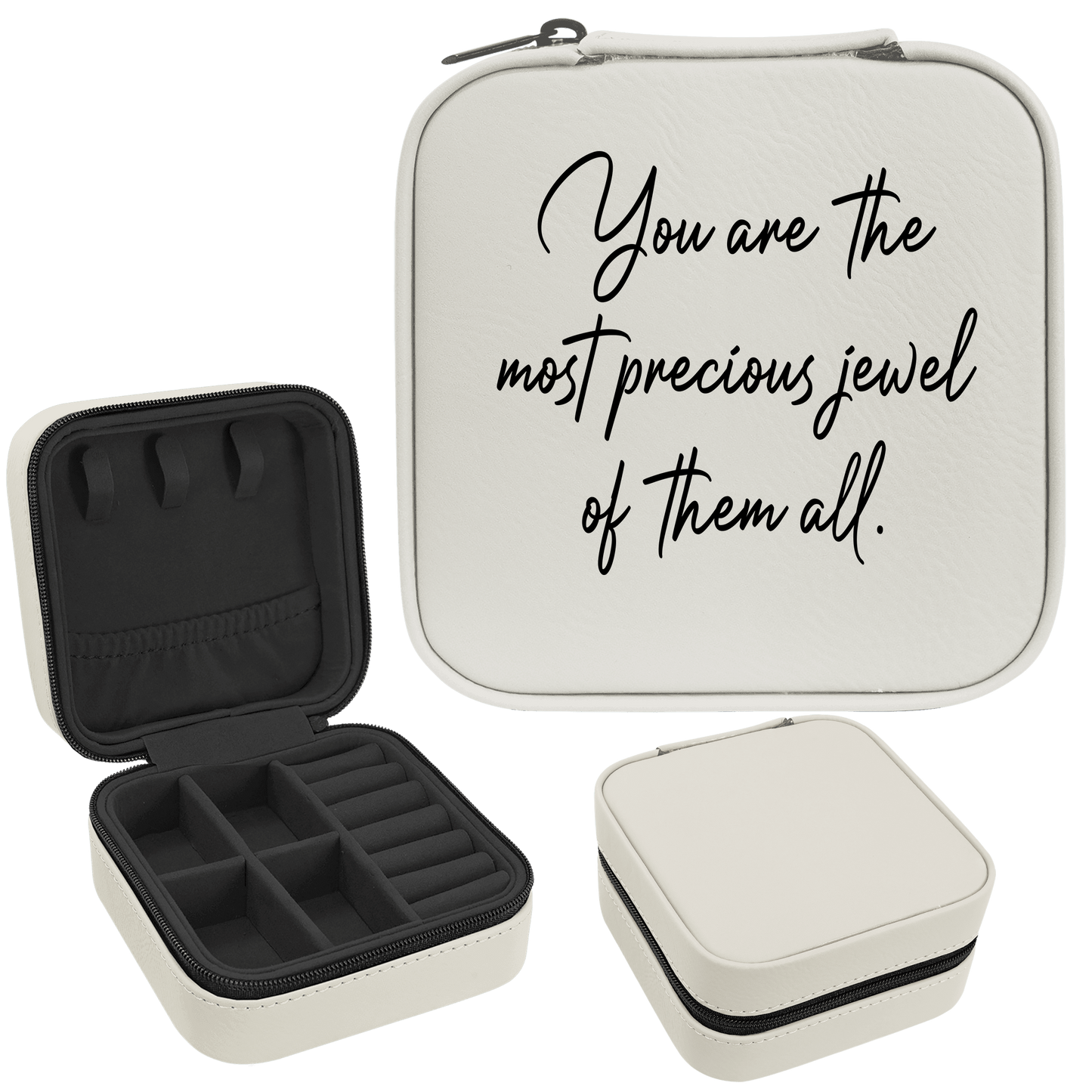 The Most Precious Jewel Faux Leatherette Jewelry Box