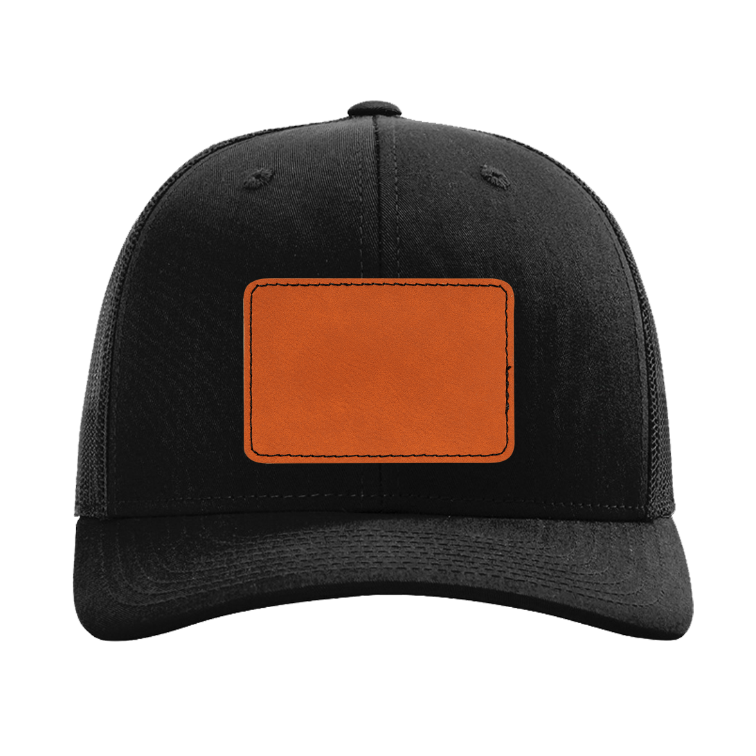 Fully Customizable Black Richardson Baseball Trucker Cap