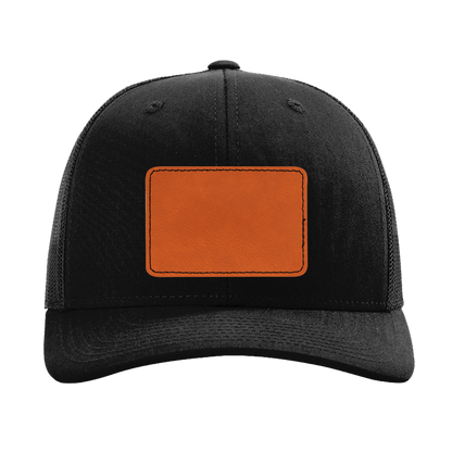 Fully Customizable Black Richardson Baseball Trucker Cap