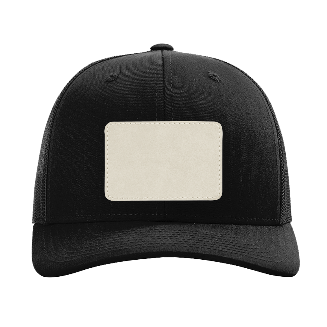 Fully Customizable Black Richardson Baseball Trucker Cap