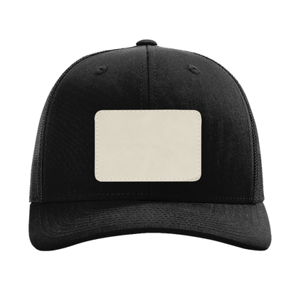 Fully Customizable Black Richardson Baseball Trucker Cap