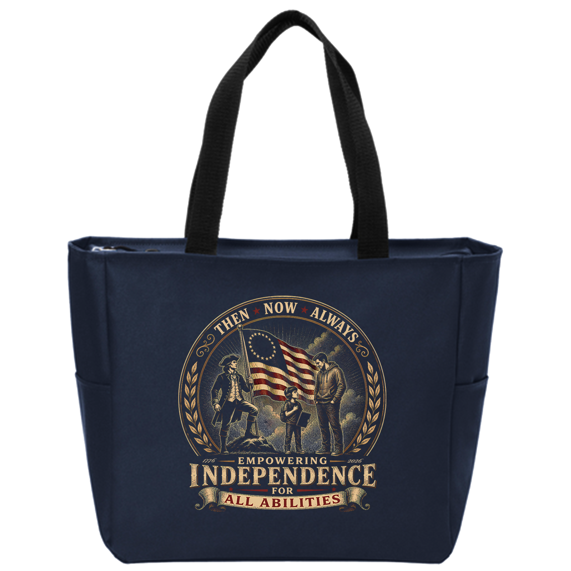 Independence for all Abilities Commemorative Zippered Tote Bag
