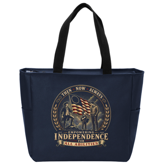 Independence for all Abilities Commemorative Zippered Tote Bag