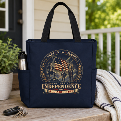 Independence for all Abilities Commemorative Zippered Tote Bag