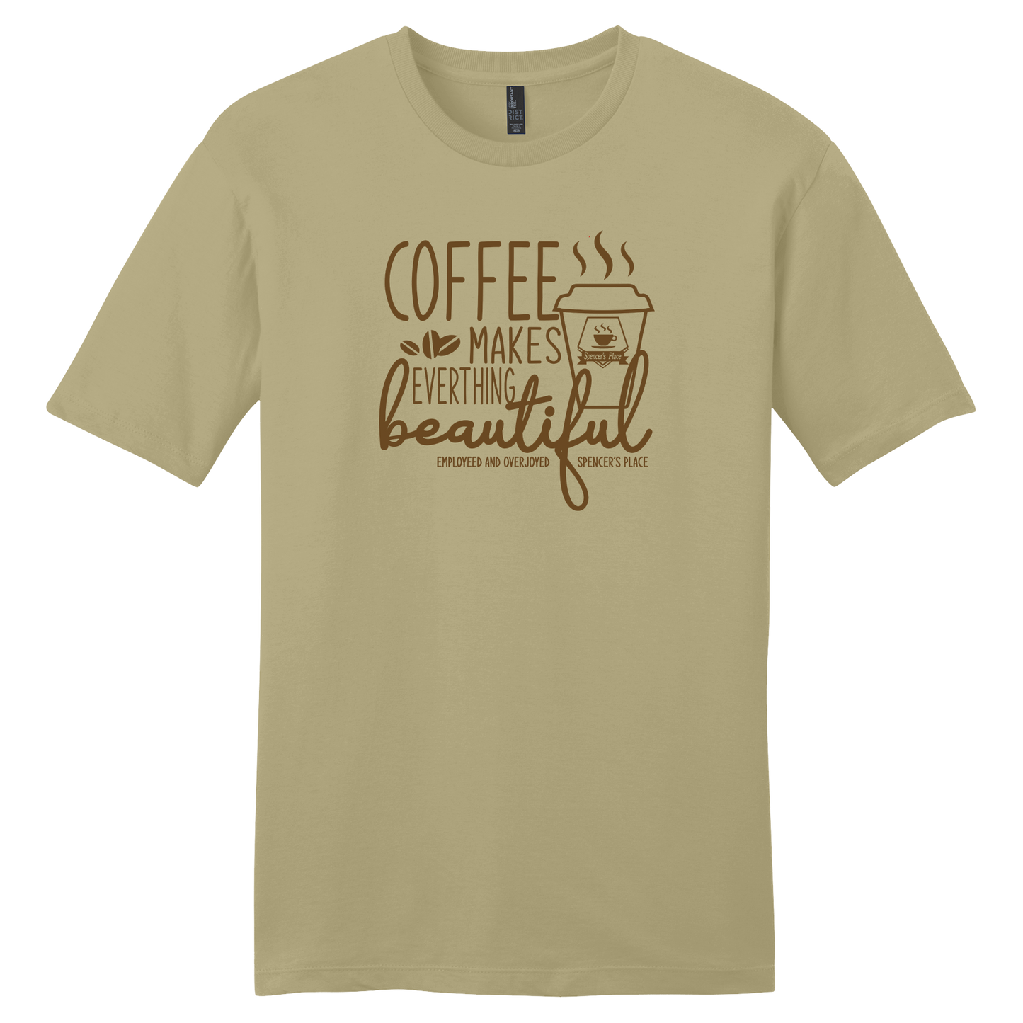 Spencer's Place - Coffee Makes Everything Beautiful Short Sleeve T-Shirt
