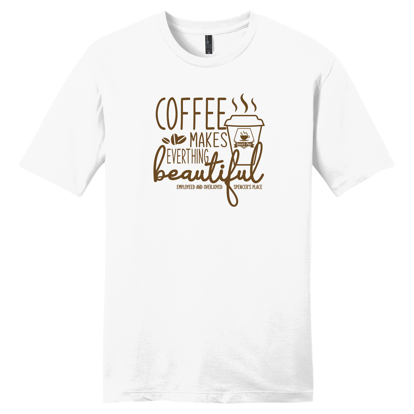 Spencer's Place - Coffee Makes Everything Beautiful Short Sleeve T-Shirt