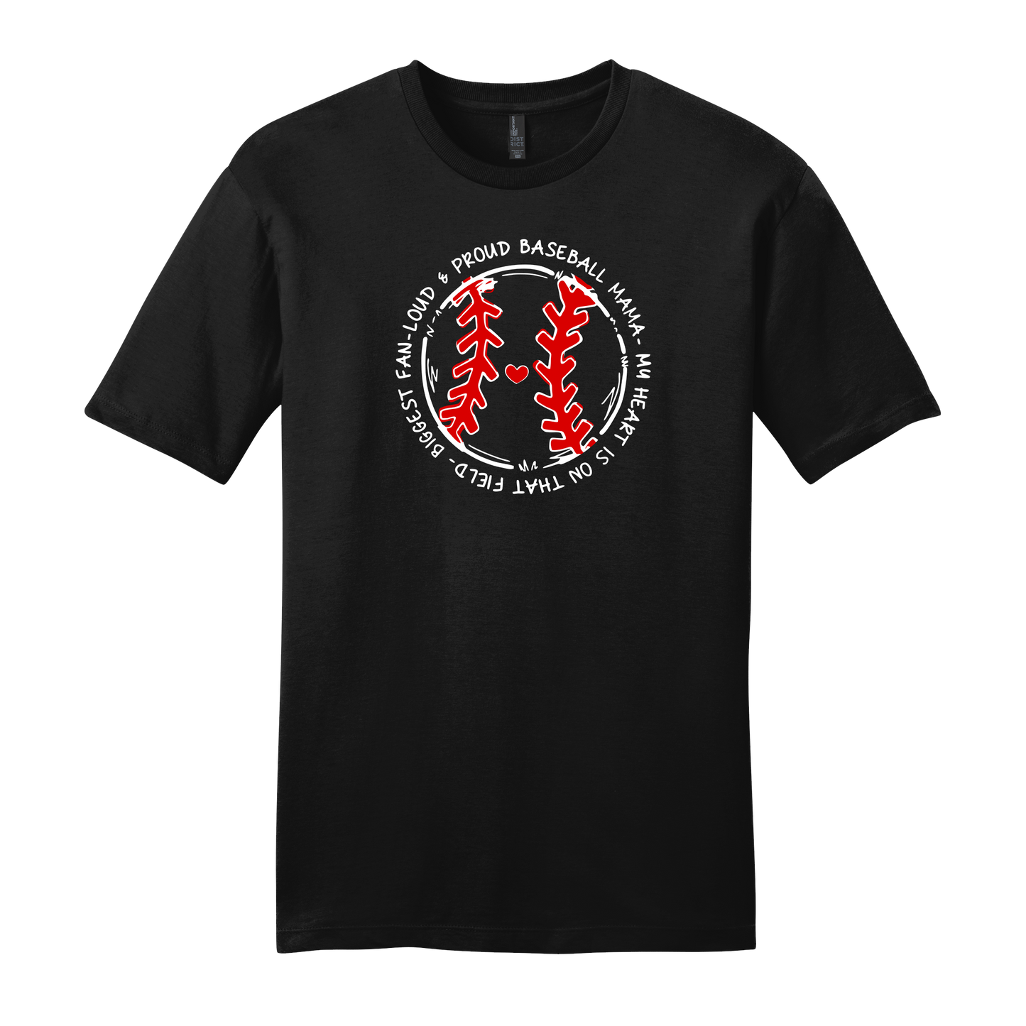 Proud Baseball Mama Short Sleeve T-Shirt
