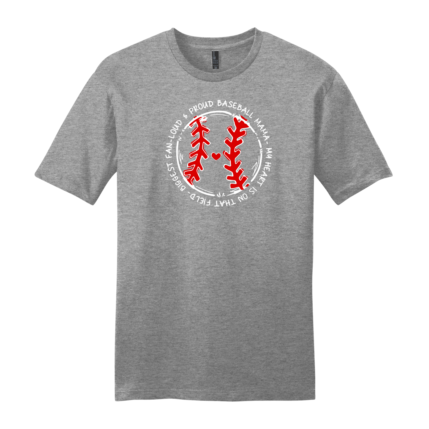 Proud Baseball Mama Short Sleeve T-Shirt