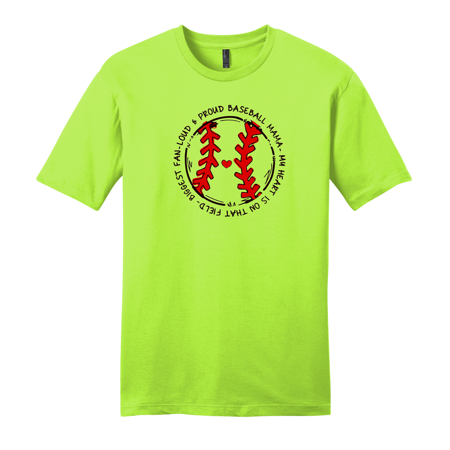 Proud Baseball Mama Short Sleeve T-Shirt