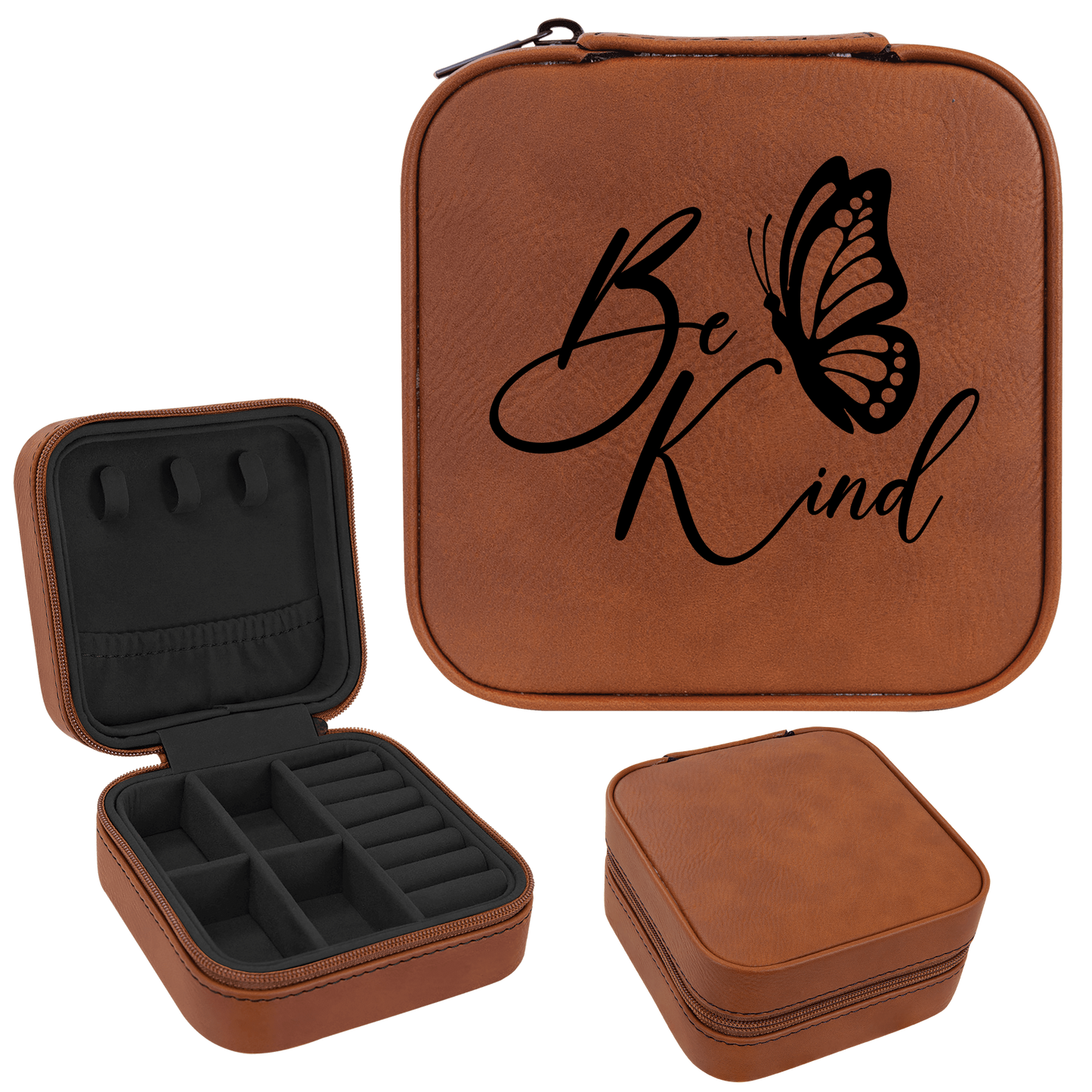 Be Kind Faux Leatherette Jewelry Box