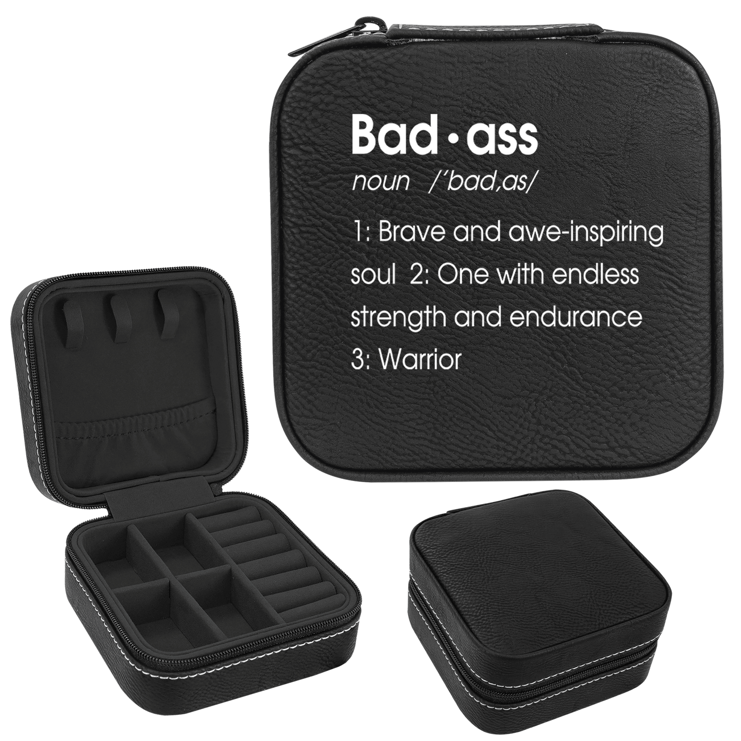 Bad Ass Faux Leatherette Jewelry Box