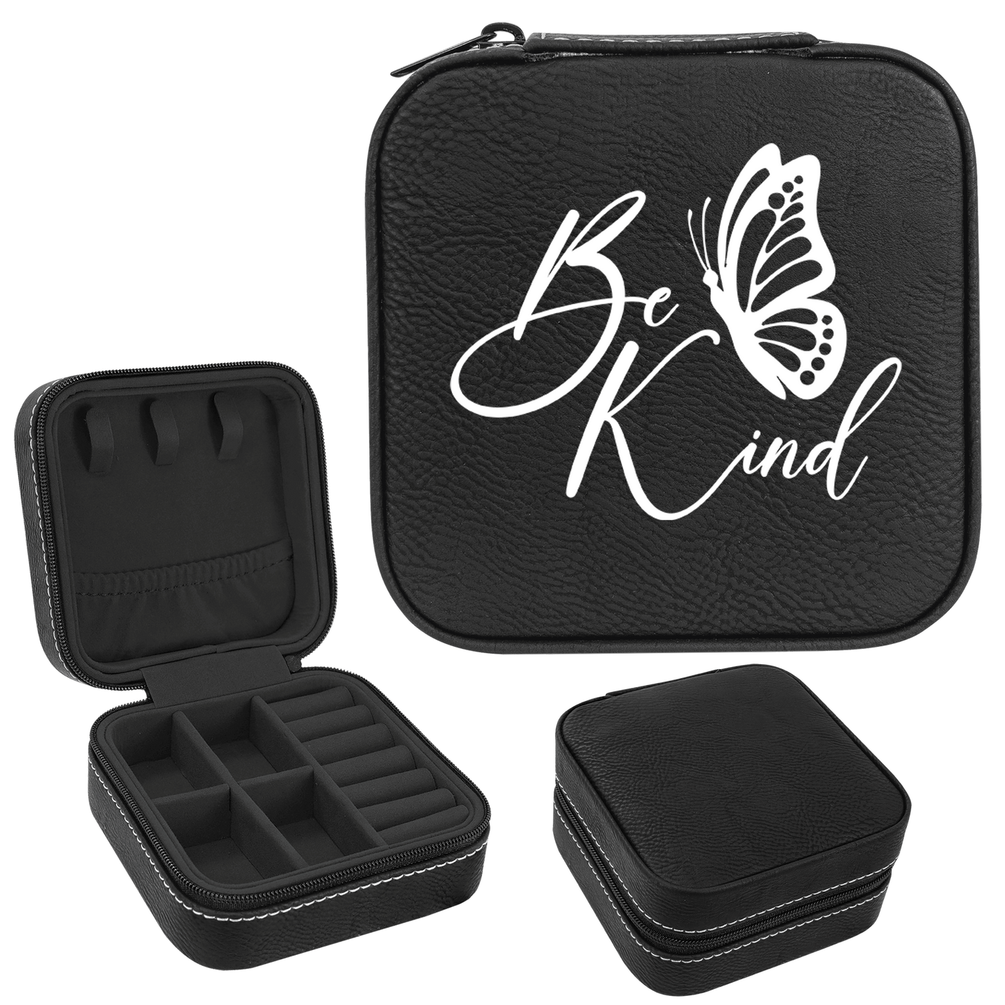 Be Kind Faux Leatherette Jewelry Box