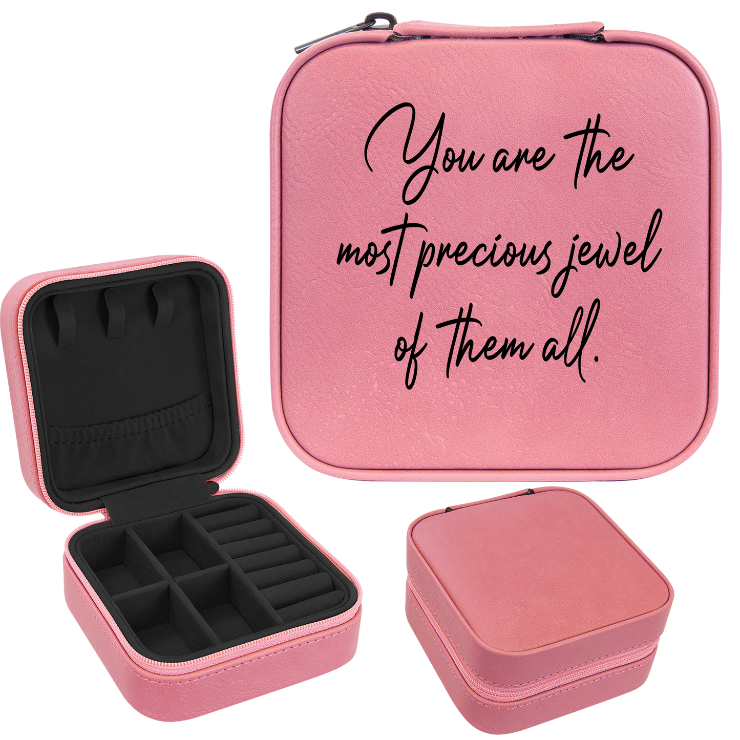The Most Precious Jewel Faux Leatherette Jewelry Box