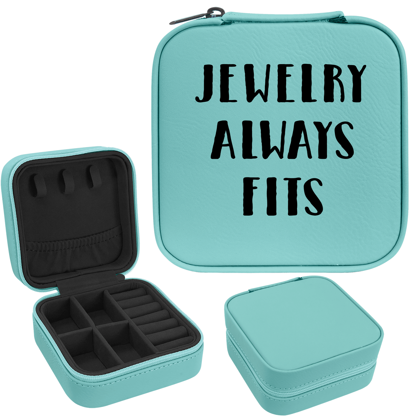 Jewelry Always Fits Jewel Faux Leatherette Jewelry Box