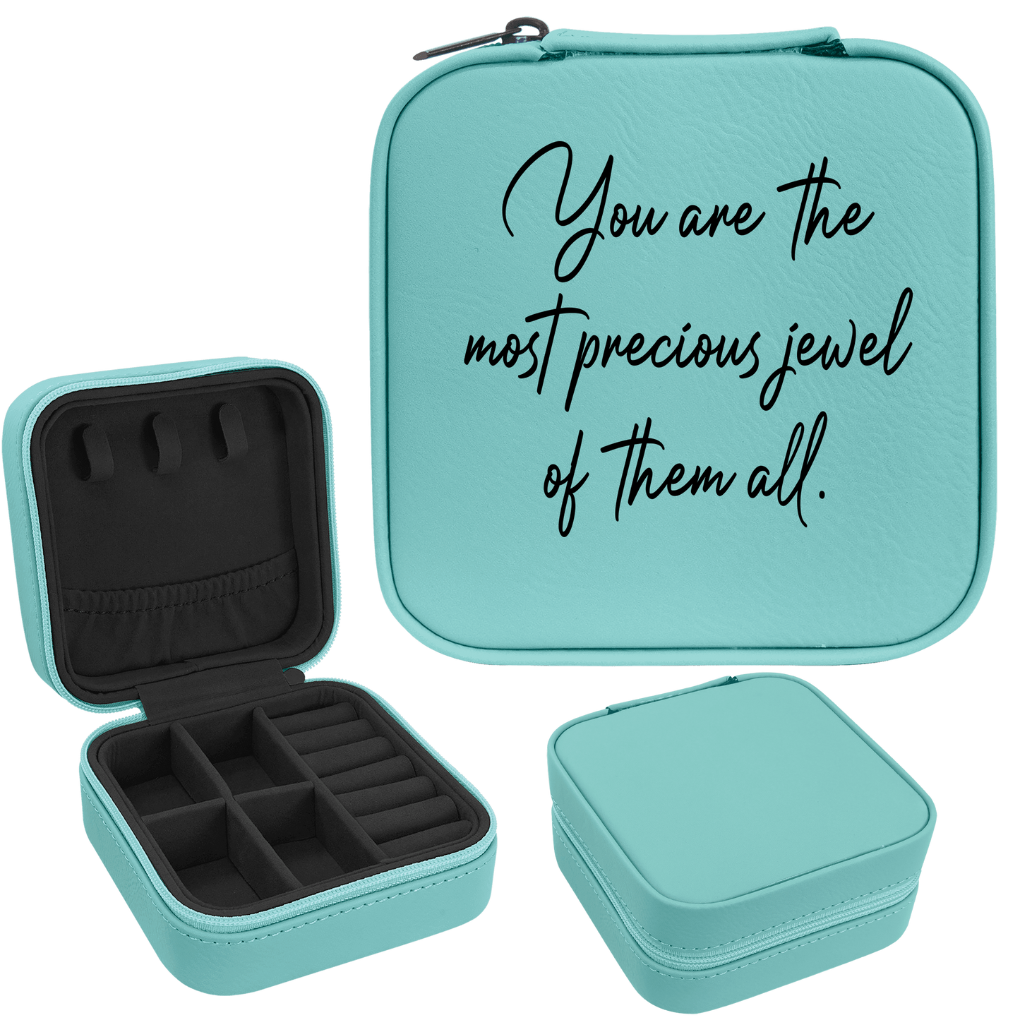 The Most Precious Jewel Faux Leatherette Jewelry Box