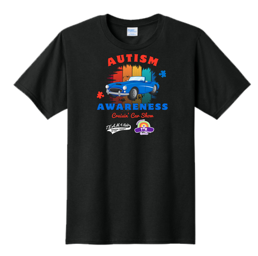 TEAM 4 Kids Official Autism Awareness Car Show Short Sleeve Unisex T-Shirt