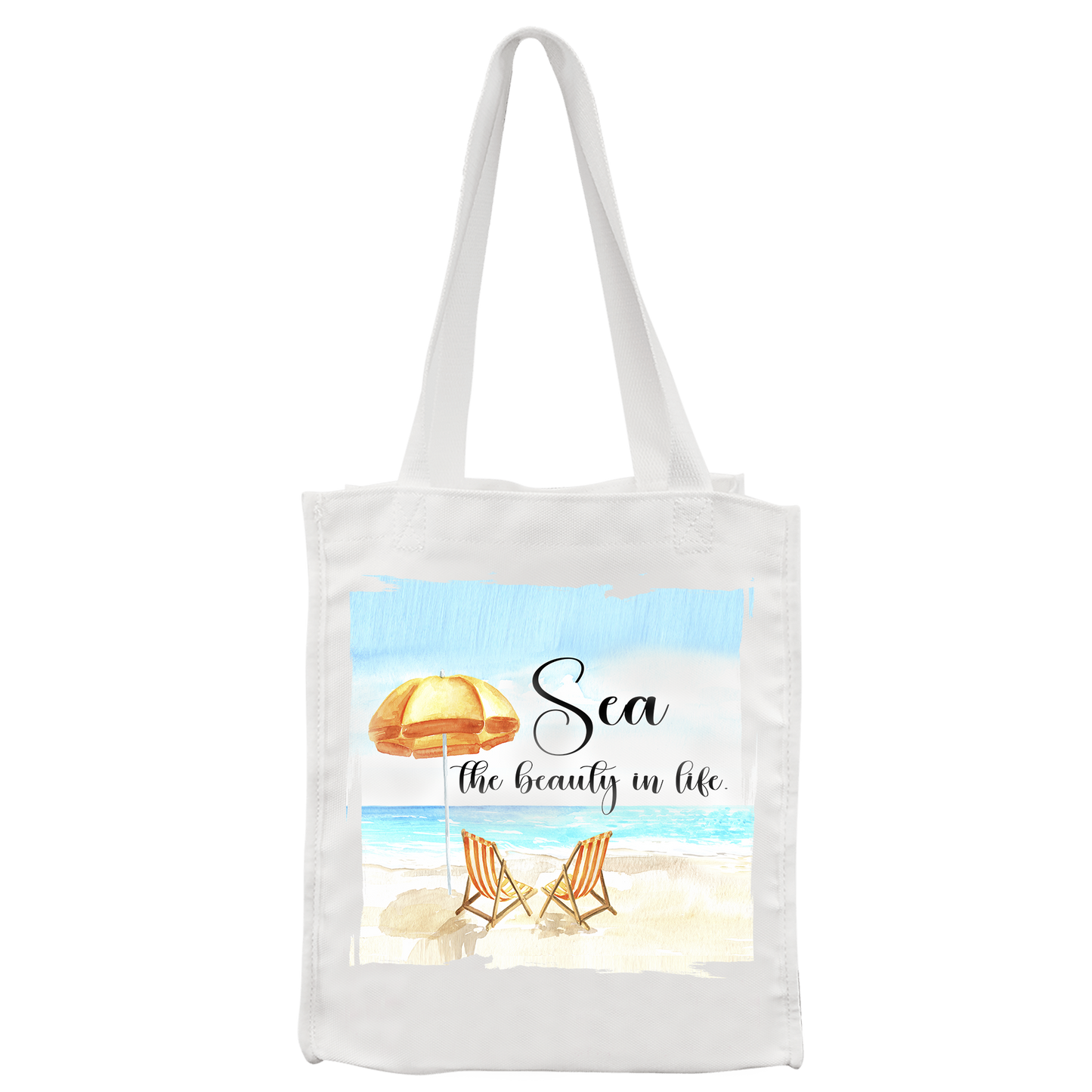 White Canvas Bag 10"x12"