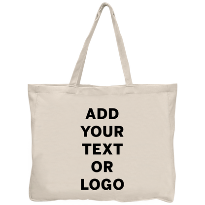 Fully Customizable Extra-Large Linen Tote Bag 20"x16"
