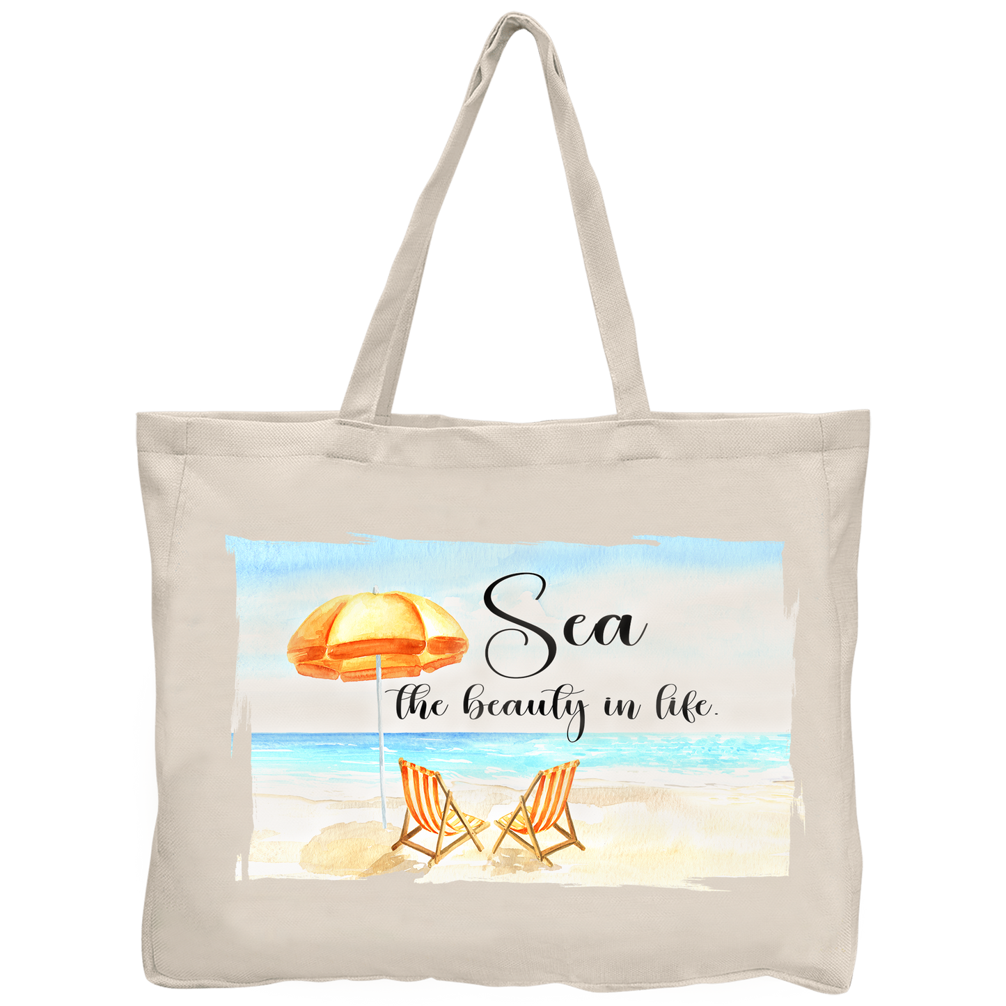 Extra-Large Linen Tote Bag 20"x16"